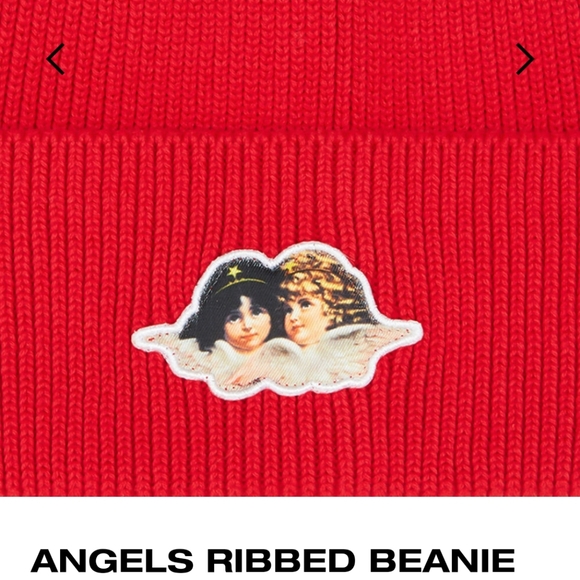Fiorucci ANGELS BEANIE hat red New - Picture 7 of 14